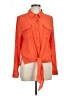 Thalia Sodi Color Block Orange Long Sleeve Blouse Size L - photo 1