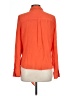 Thalia Sodi Color Block Orange Long Sleeve Blouse Size L - photo 2
