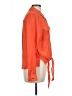 Thalia Sodi Color Block Orange Long Sleeve Blouse Size L - photo 4