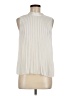 DKNY 100% Polyester Ivory Sleeveless Blouse Size M (petite) - photo 1
