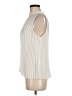 DKNY 100% Polyester Ivory Sleeveless Blouse Size M (petite) - photo 5