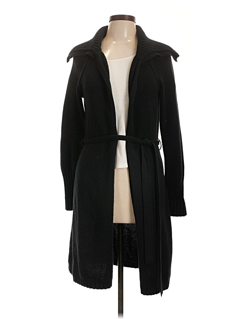 Pre-owned Bcbgmaxazria Cardigan Sweater In Black