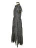 Max Studio 100% Polyester Polka Dots Black Casual Dress Size L (estimated) - photo 5