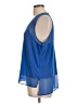 DKNY Blue Sleeveless Blouse Size L - photo 5