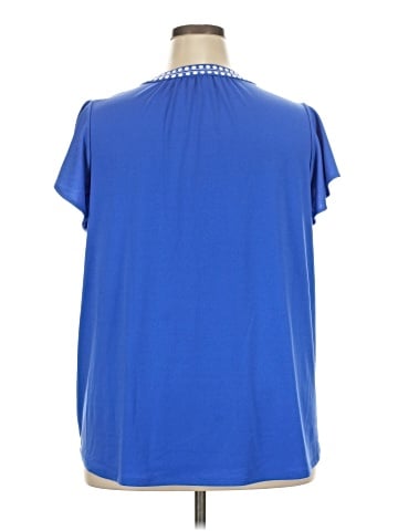 Adrianna Papell Short Sleeve Blouse (view 2)