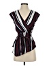 Express 100% Polyester Burgundy Sleeveless Blouse Size XS - photo 1