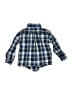 Janie and Jack 100% Cotton Plaid Blue Long Sleeve Button-Down Shirt Size 2T - photo 2
