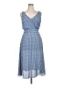 dip 100% Polyester Polka Dots Blue Casual Dress Size 16 - photo 1