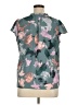 Nine West Print Teal Short Sleeve Blouse Size XL - photo 2