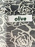 Olive Paisley Gray 3/4 Sleeve Button-Down Shirt Size M (estimated) - photo 7