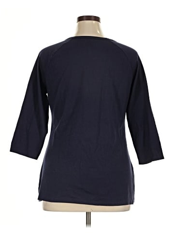 Hanes 3/4 Sleeve Top (view 2)
