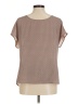 Max Studio 100% Polyester Brown Short Sleeve Blouse Size M - photo 2