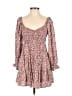 Mittoshop 100% Rayon Hearts Brown Casual Dress Size S - photo 1