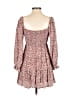 Mittoshop 100% Rayon Hearts Brown Casual Dress Size S - photo 2