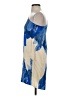 Tibi 100% Silk Graphic Blue Cocktail Dress Size 0 - photo 5