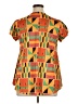 Unbranded Orange Short Sleeve Blouse Size XL - photo 2