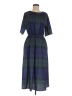 Unbranded 100% Polyester Plaid Blue Casual Dress Size M - photo 1