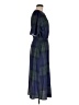 Unbranded 100% Polyester Plaid Blue Casual Dress Size M - photo 4