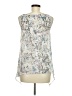 DKNY Jeans 100% Polyester Silver Sleeveless Blouse Size M - photo 2