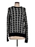 Lou & Grey 100% Nylon Houndstooth Black Pullover Sweater Size L - photo 1