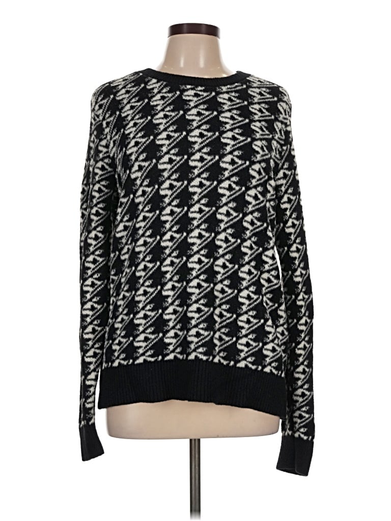 Pre-owned Lou & Grey Pullover Sweater In Black