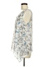 DKNY Jeans 100% Polyester Silver Sleeveless Blouse Size M - photo 5