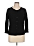 Casual Corner Black 3/4 Sleeve Button-Down Shirt Size L - photo 1