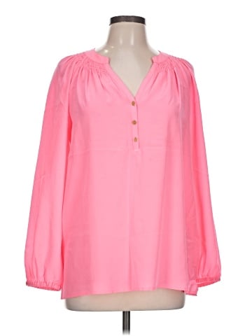 Lilly Pulitzer 3/4 Sleeve Silk Top (view 1)