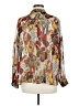 Zara Floral Brown Long Sleeve Blouse Size M - photo 2