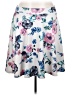 Torrid Floral White Casual Skirt Size 2X Plus (2) - photo 1