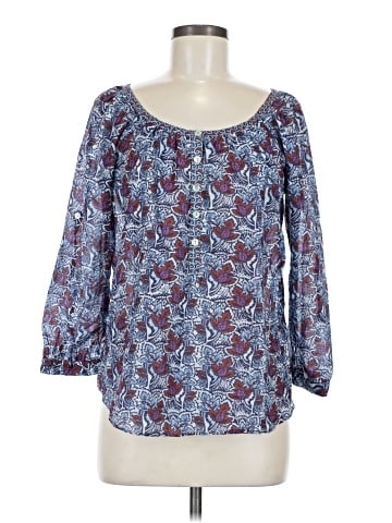 Velvet 3/4 Sleeve Blouse (view 1)