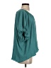 Umgee Teal Short Sleeve Blouse Size S - photo 4