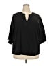 Wit & Wisdom Black 3/4 Sleeve Top Size 3X - photo 1