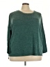 Joyspun Teal 3/4 Sleeve T-Shirt Size 3X - photo 1