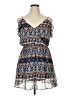 Peach Royal 100% Polyester Print Blue Casual Dress Size XL - photo 1