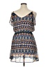 Peach Royal 100% Polyester Print Blue Casual Dress Size XL - photo 2