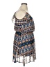 Peach Royal 100% Polyester Print Blue Casual Dress Size XL - photo 4