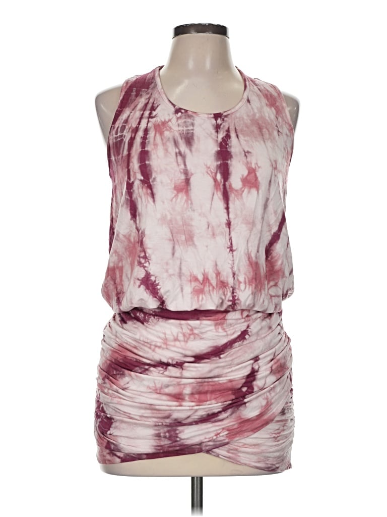 Pre-owned Young Fabulous & Broke Casual Dress In Burgundy
