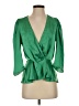 Haute Monde 100% Polyester Green 3/4 Sleeve Blouse Size S - photo 1