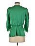 Haute Monde 100% Polyester Green 3/4 Sleeve Blouse Size S - photo 2