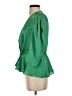 Haute Monde 100% Polyester Green 3/4 Sleeve Blouse Size S - photo 5