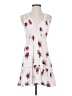 Unbranded 100% Rayon Floral White Casual Dress Size S (estimated) - photo 1