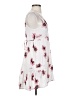 Unbranded 100% Rayon Floral White Casual Dress Size S (estimated) - photo 4