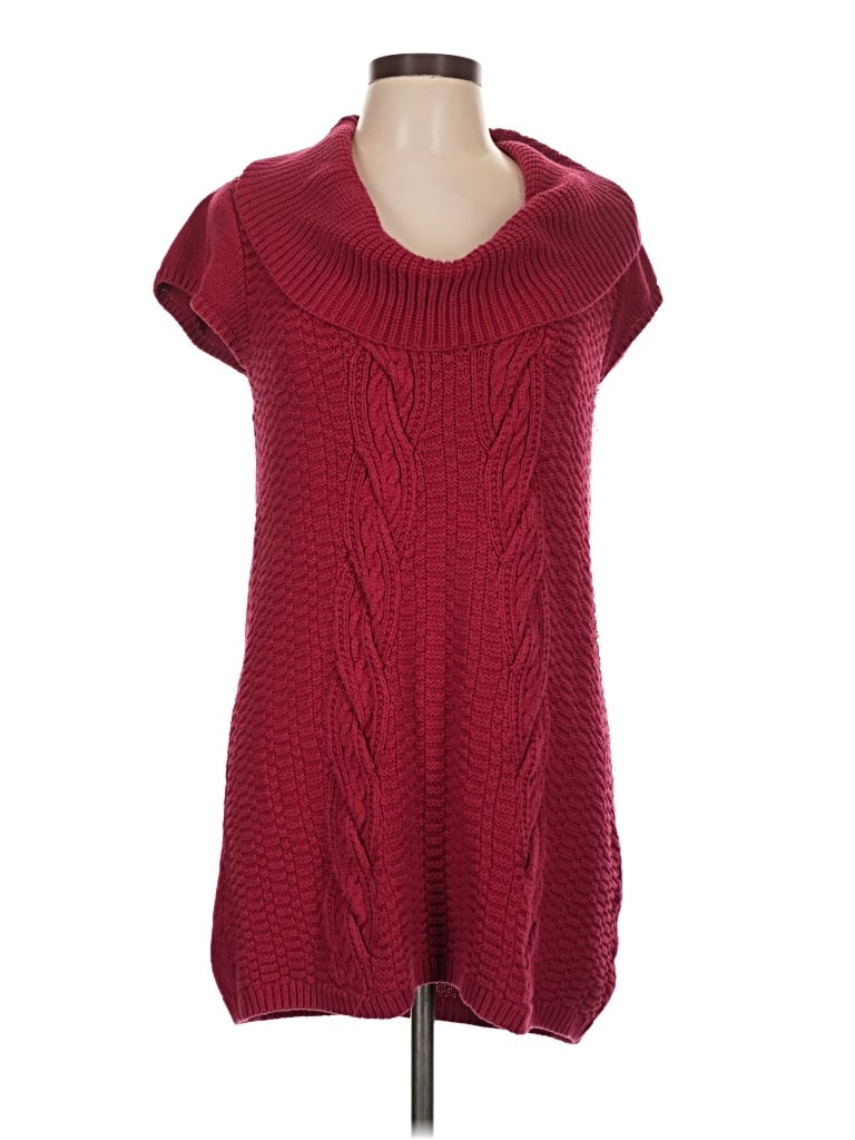 Pre-owned Express Casual Dress In Burgundy