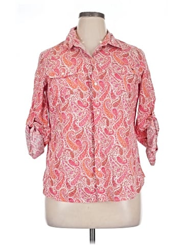 Tommy Hilfiger 3/4 Sleeve Button-Down Shirt (view 1)
