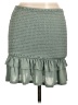 Privacy Please Solid Green Casual Skirt Size L - photo 1