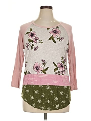 Absolutely Famous 3/4 Sleeve T-Shirt (view 1)