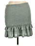 Privacy Please Solid Green Casual Skirt Size L - photo 2