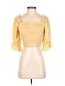 Vestique Yellow 3/4 Sleeve Blouse Size S - photo 1