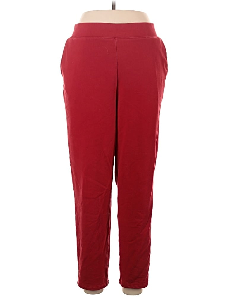 Pre-owned Lands' End Casual Pants In Red